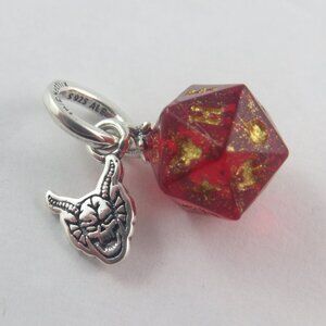 Pandora H Fire Club Charm  – S925 Ale Sterling Silver Bead, Fits Moment Bracelet